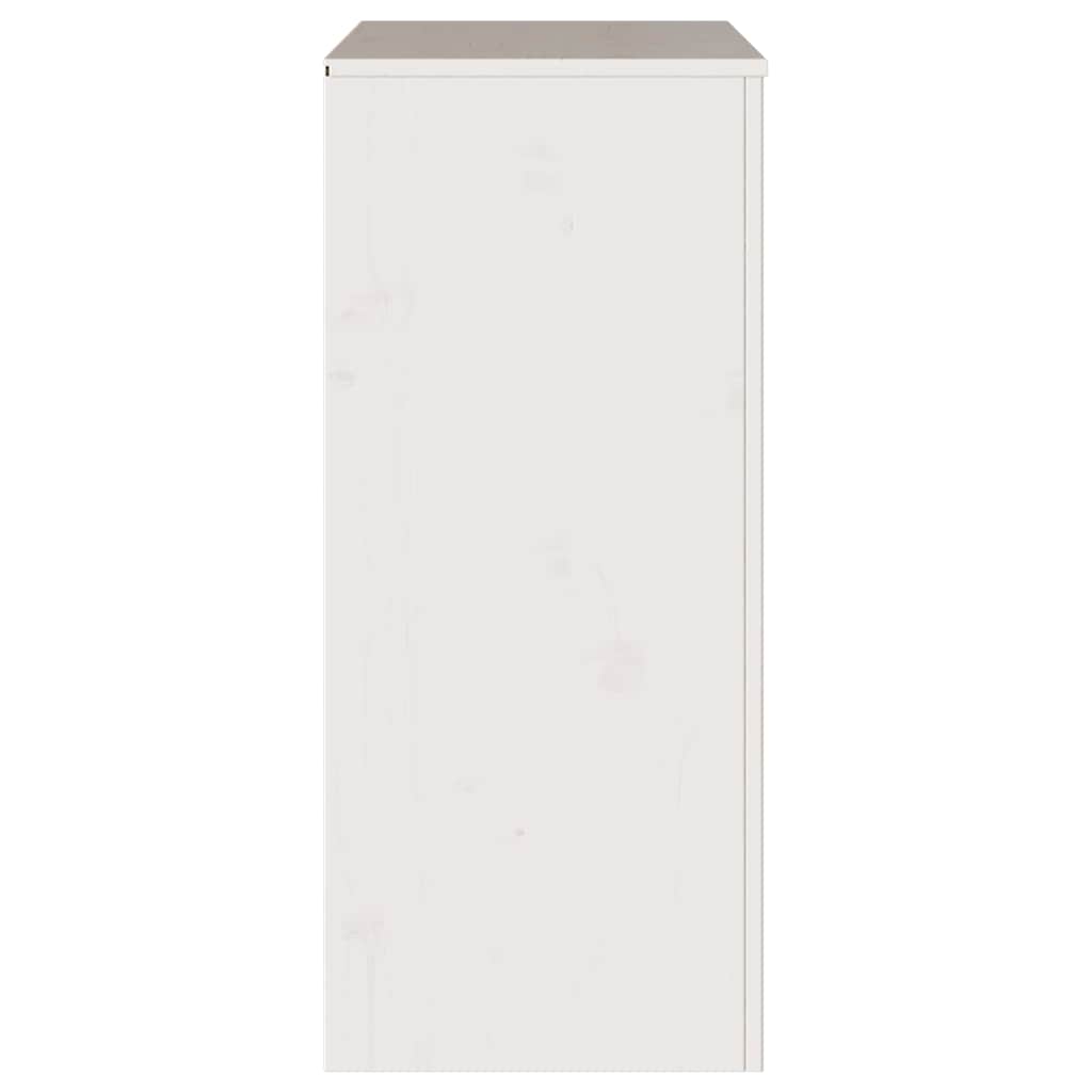 vidaXL Chest of Drawers with Drawer Drammen White 76.5 x 40 x 91 cm