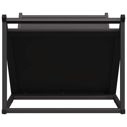 vidaXL Firewood Rack Black 70x43x34.5 cm Cold-rolled steel