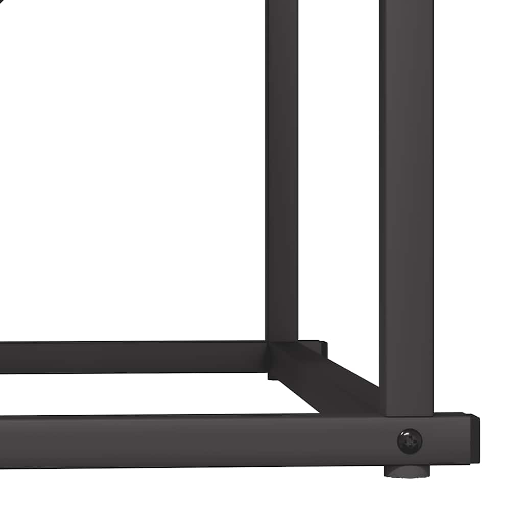vidaXL Firewood Rack Black 70x43x34.5 cm Cold-rolled steel