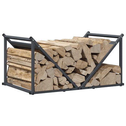 vidaXL Firewood Rack Anthracite 70x43x34.5 cm Cold-rolled steel