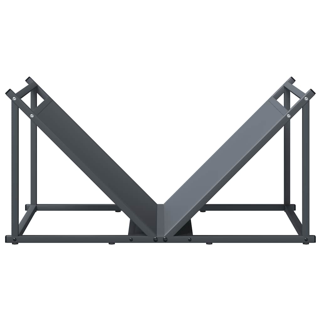 vidaXL Firewood Rack Anthracite 70x43x34.5 cm Cold-rolled steel
