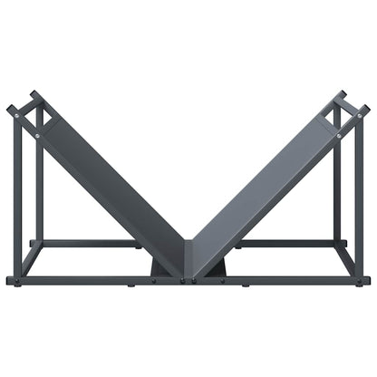 vidaXL Firewood Rack Anthracite 70x43x34.5 cm Cold-rolled steel