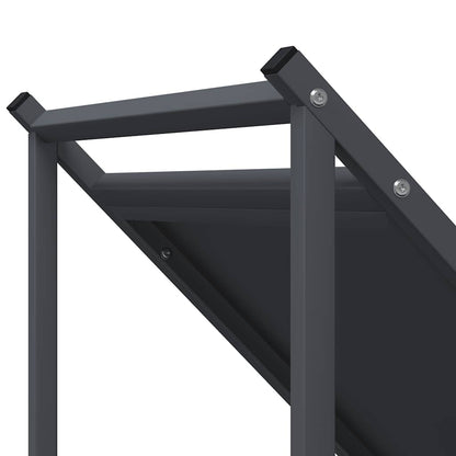 vidaXL Firewood Rack Anthracite 70x43x34.5 cm Cold-rolled steel