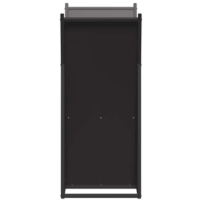 vidaXL Firewood Rack Black 69.5x35x81 cm Cold-rolled steel