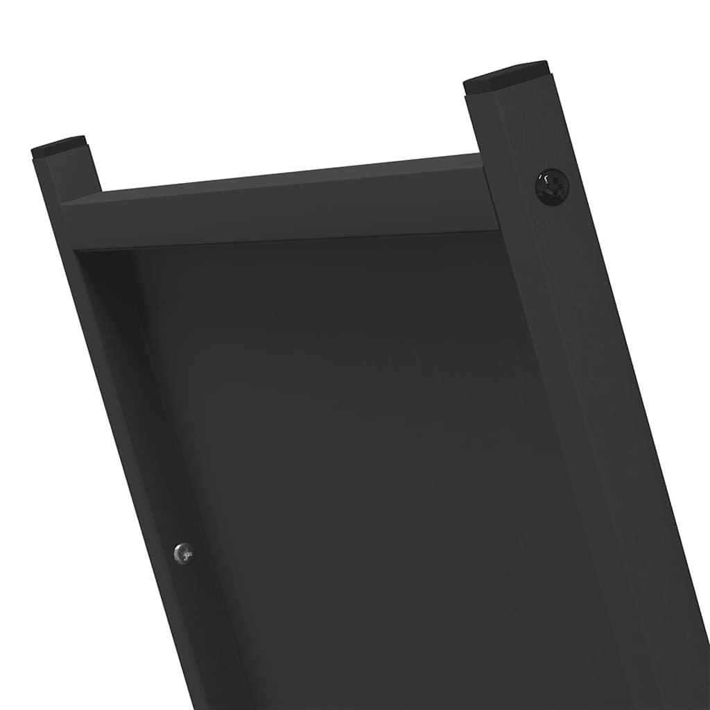 vidaXL Firewood Rack Black 69.5x35x81 cm Cold-rolled steel