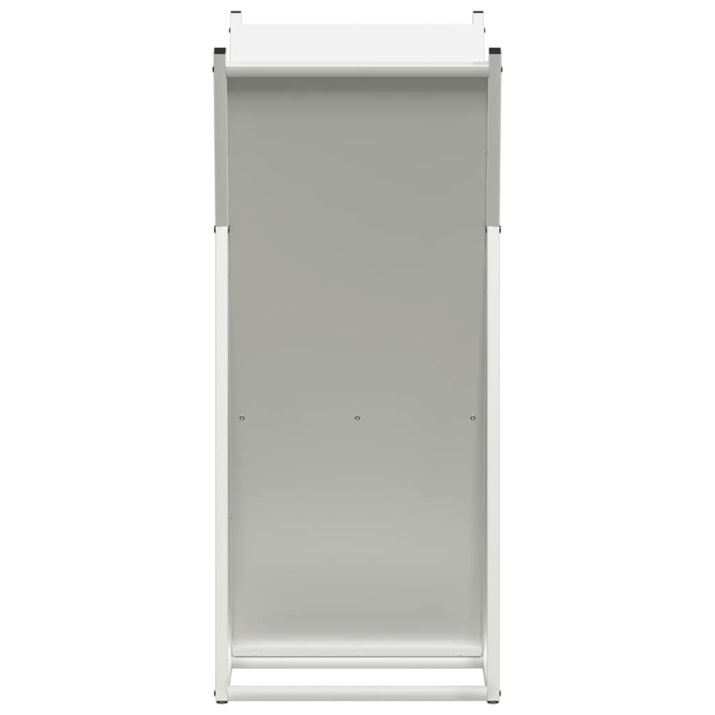 vidaXL Firewood Rack White 69.5x35x81 cm Cold-rolled steel