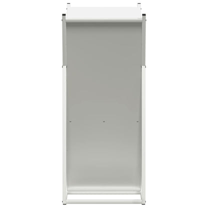 vidaXL Firewood Rack White 69.5x35x81 cm Cold-rolled steel