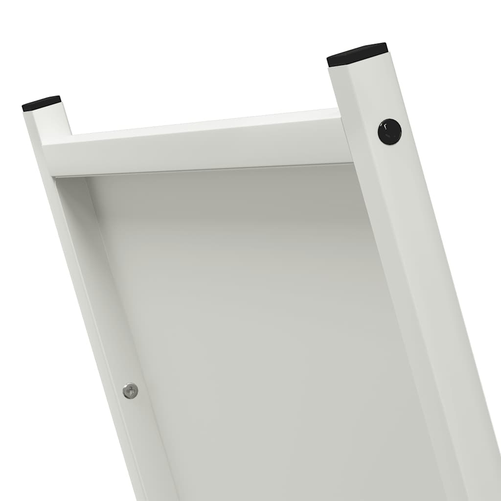 vidaXL Firewood Rack White 69.5x35x81 cm Cold-rolled steel