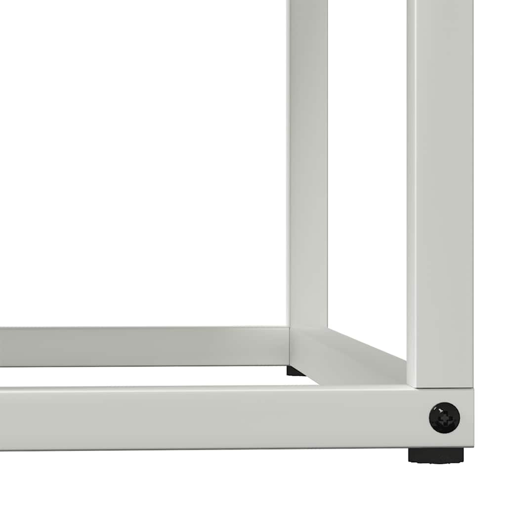 vidaXL Firewood Rack White 69.5x35x81 cm Cold-rolled steel