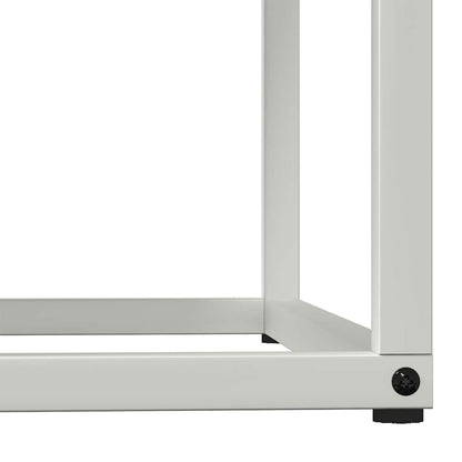 vidaXL Firewood Rack White 69.5x35x81 cm Cold-rolled steel
