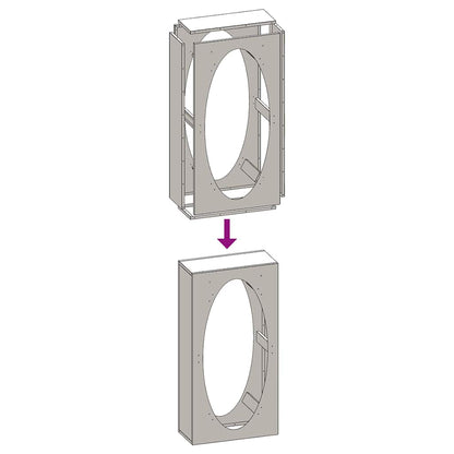 vidaXL Firewood Rack Black 50x23x100 cm Cold-rolled steel