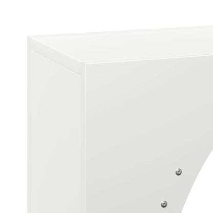 vidaXL Firewood Rack White 50x23x100 cm Cold-rolled steel