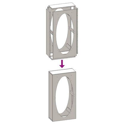 vidaXL Firewood Rack White 50x23x100 cm Cold-rolled steel