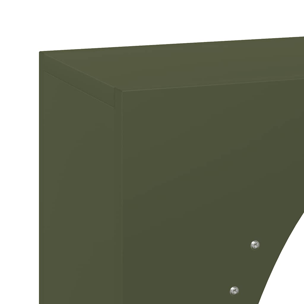 vidaXL Firewood Rack Olive Green 50x23x100 cm Cold-rolled steel
