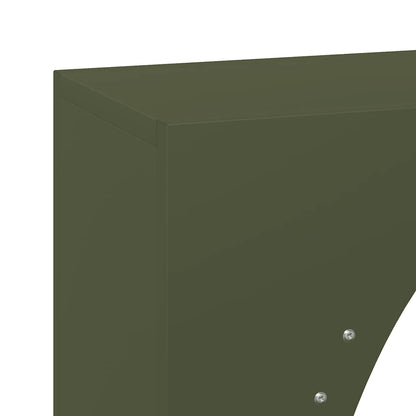 vidaXL Firewood Rack Olive Green 50x23x100 cm Cold-rolled steel