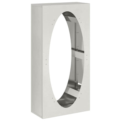 vidaXL Firewood Rack 50x23x100 cm Stainless Steel