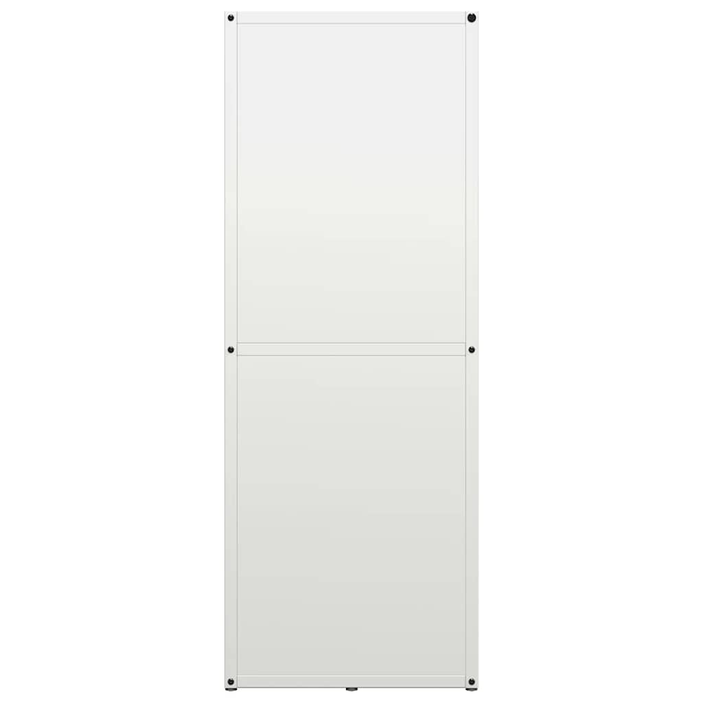 vidaXL Firewood Rack White 40x30x80 cm Cold-rolled steel