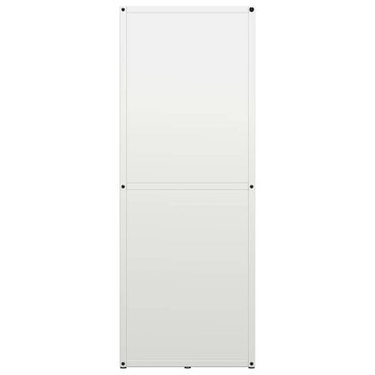 vidaXL Firewood Rack White 40x30x80 cm Cold-rolled steel