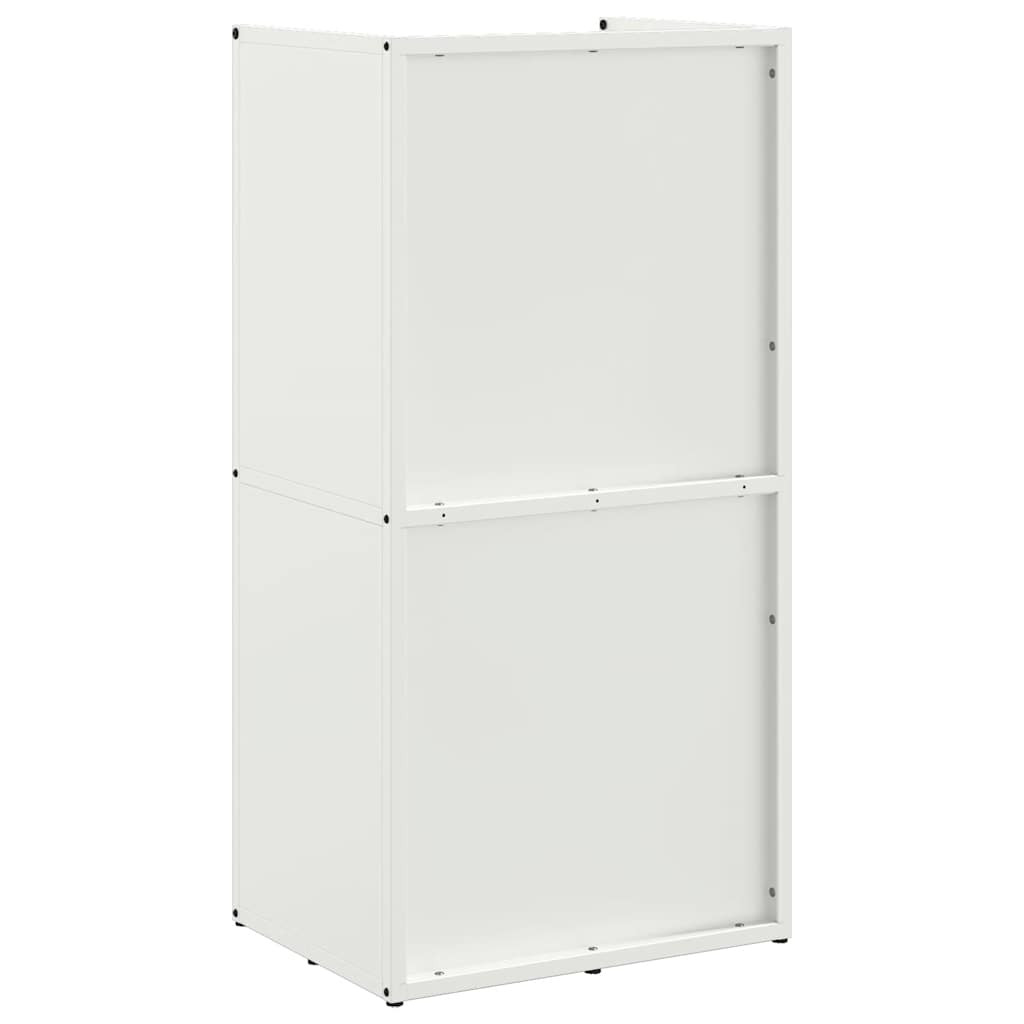 vidaXL Firewood Rack White 40x30x80 cm Cold-rolled steel