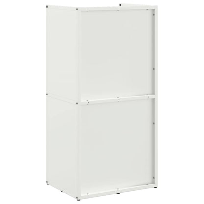 vidaXL Firewood Rack White 40x30x80 cm Cold-rolled steel