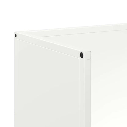 vidaXL Firewood Rack White 40x30x80 cm Cold-rolled steel