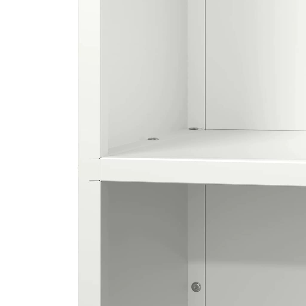 vidaXL Firewood Rack White 40x30x80 cm Cold-rolled steel