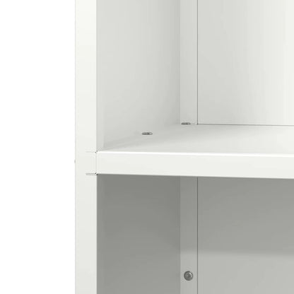vidaXL Firewood Rack White 40x30x80 cm Cold-rolled steel