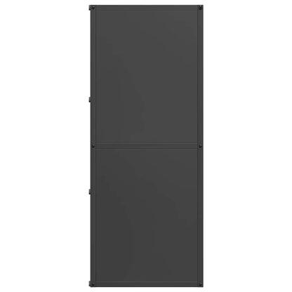 vidaXL Firewood Rack Black 40x30x75 cm Cold-rolled steel