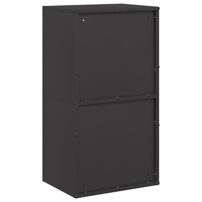 vidaXL Firewood Rack Black 40x30x75 cm Cold-rolled steel