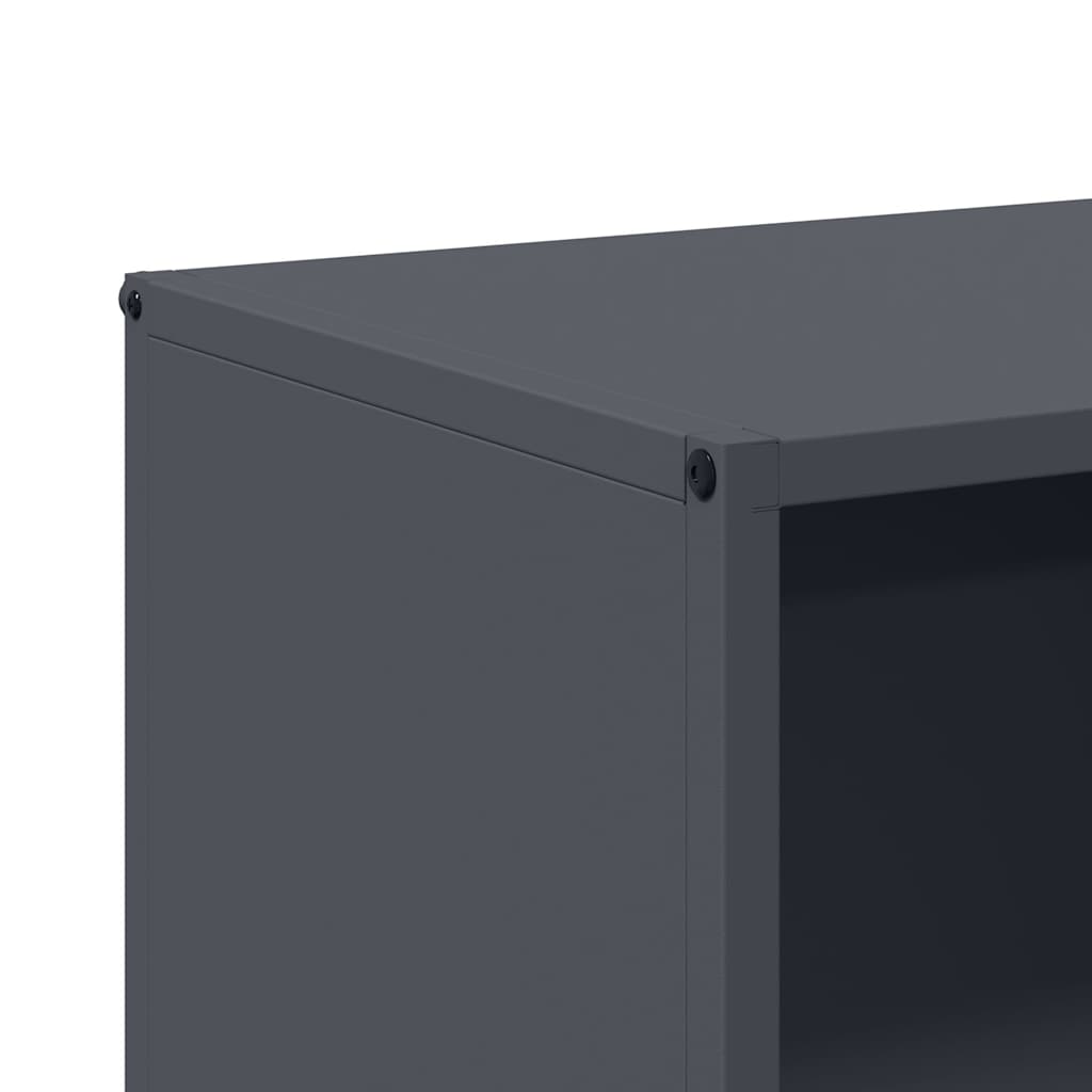 vidaXL Firewood Rack Anthracite 40x30x75 cm Cold-rolled steel