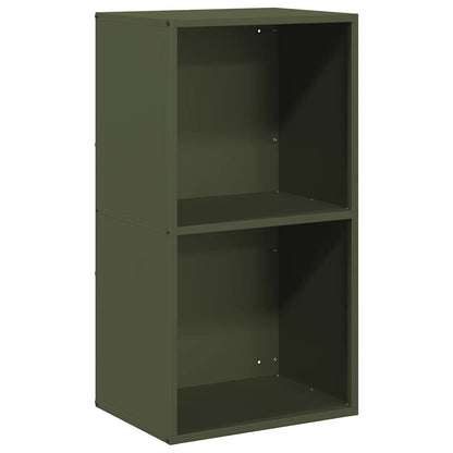 vidaXL Firewood Rack Olive Green 40x30x75 cm Cold-rolled steel
