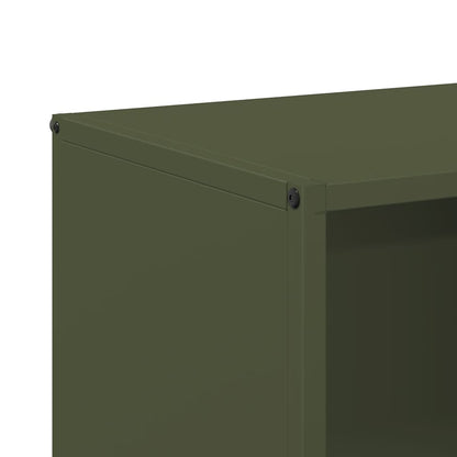 vidaXL Firewood Rack Olive Green 40x30x75 cm Cold-rolled steel