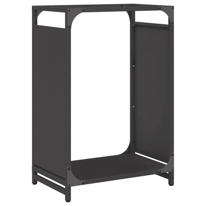 vidaXL Firewood Rack Black 44x28x65 cm Cold-rolled steel
