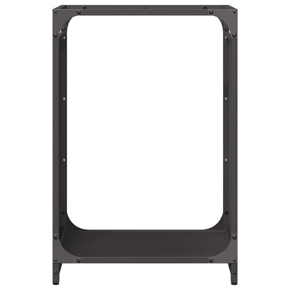 vidaXL Firewood Rack Black 44x28x65 cm Cold-rolled steel