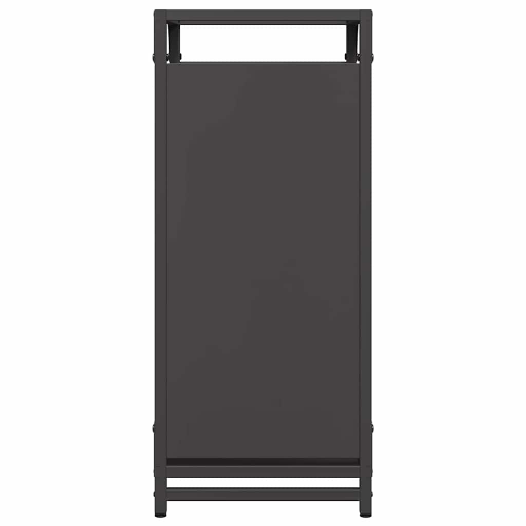 vidaXL Firewood Rack Black 44x28x65 cm Cold-rolled steel