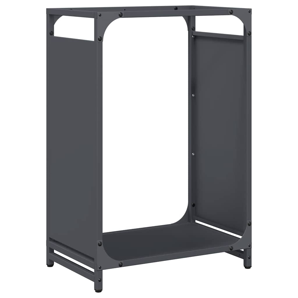 vidaXL Firewood Rack Anthracite 44x28x65 cm Cold-rolled steel