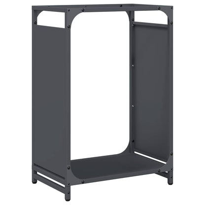 vidaXL Firewood Rack Anthracite 44x28x65 cm Cold-rolled steel