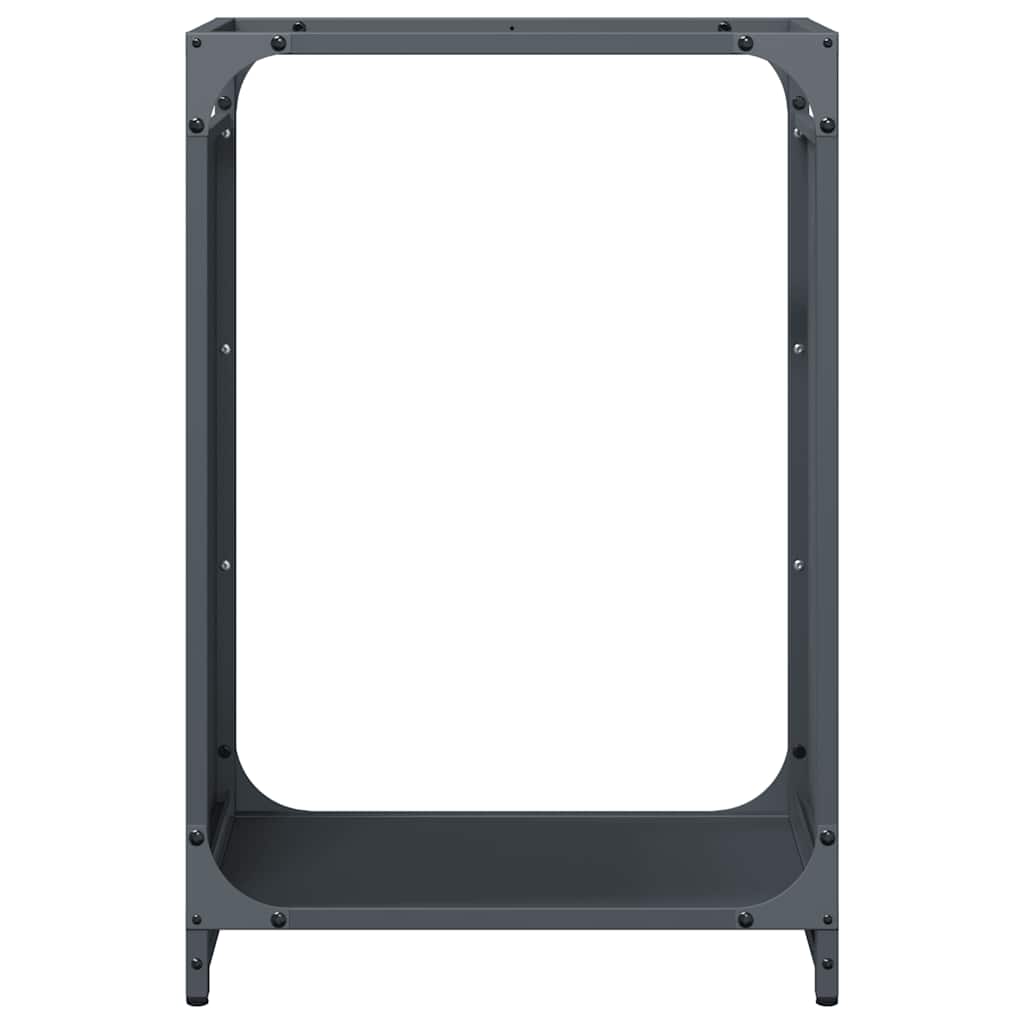 vidaXL Firewood Rack Anthracite 44x28x65 cm Cold-rolled steel