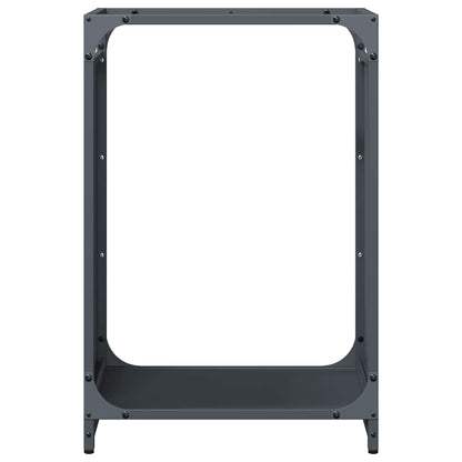vidaXL Firewood Rack Anthracite 44x28x65 cm Cold-rolled steel