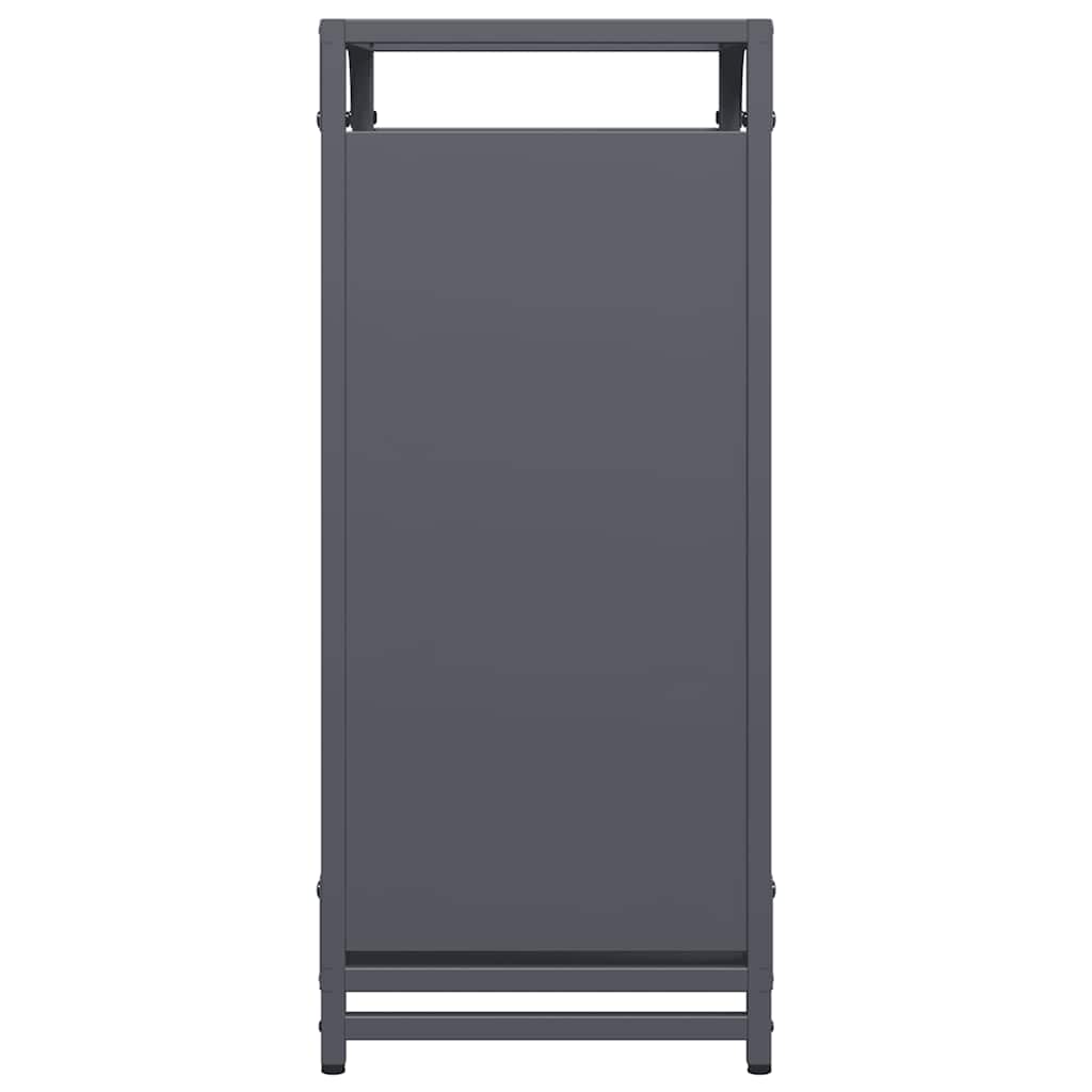 vidaXL Firewood Rack Anthracite 44x28x65 cm Cold-rolled steel