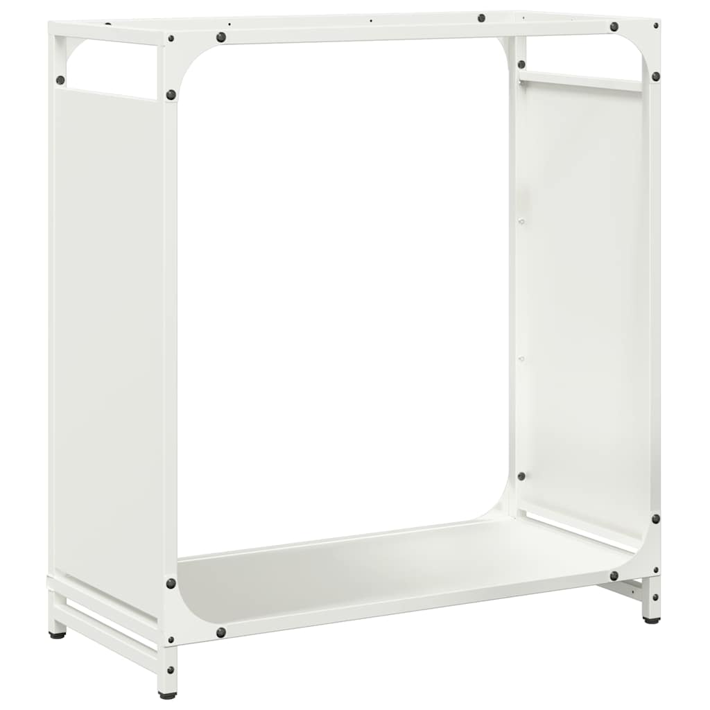 vidaXL Firewood Rack White 60x28x65 cm Cold-rolled steel