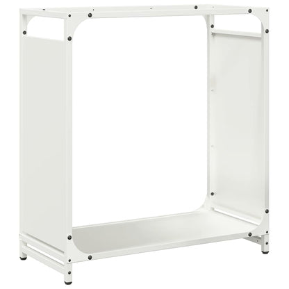 vidaXL Firewood Rack White 60x28x65 cm Cold-rolled steel