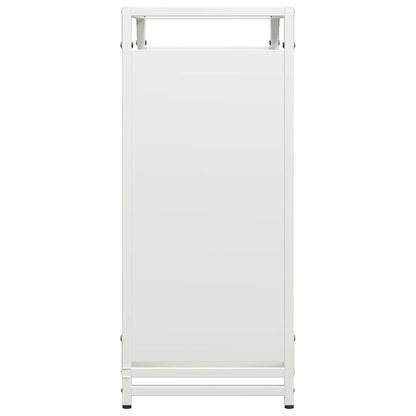 vidaXL Firewood Rack White 60x28x65 cm Cold-rolled steel