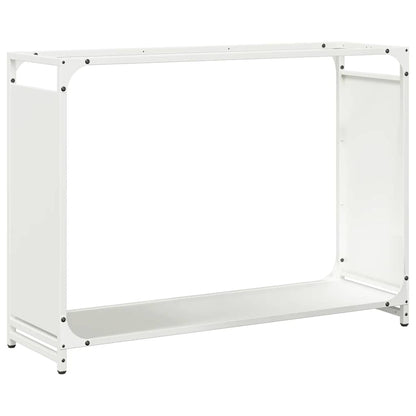 vidaXL Firewood Rack White 90x28x65 cm Cold-rolled steel