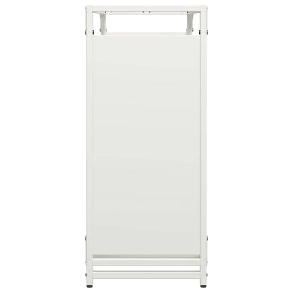 vidaXL Firewood Rack White 90x28x65 cm Cold-rolled steel