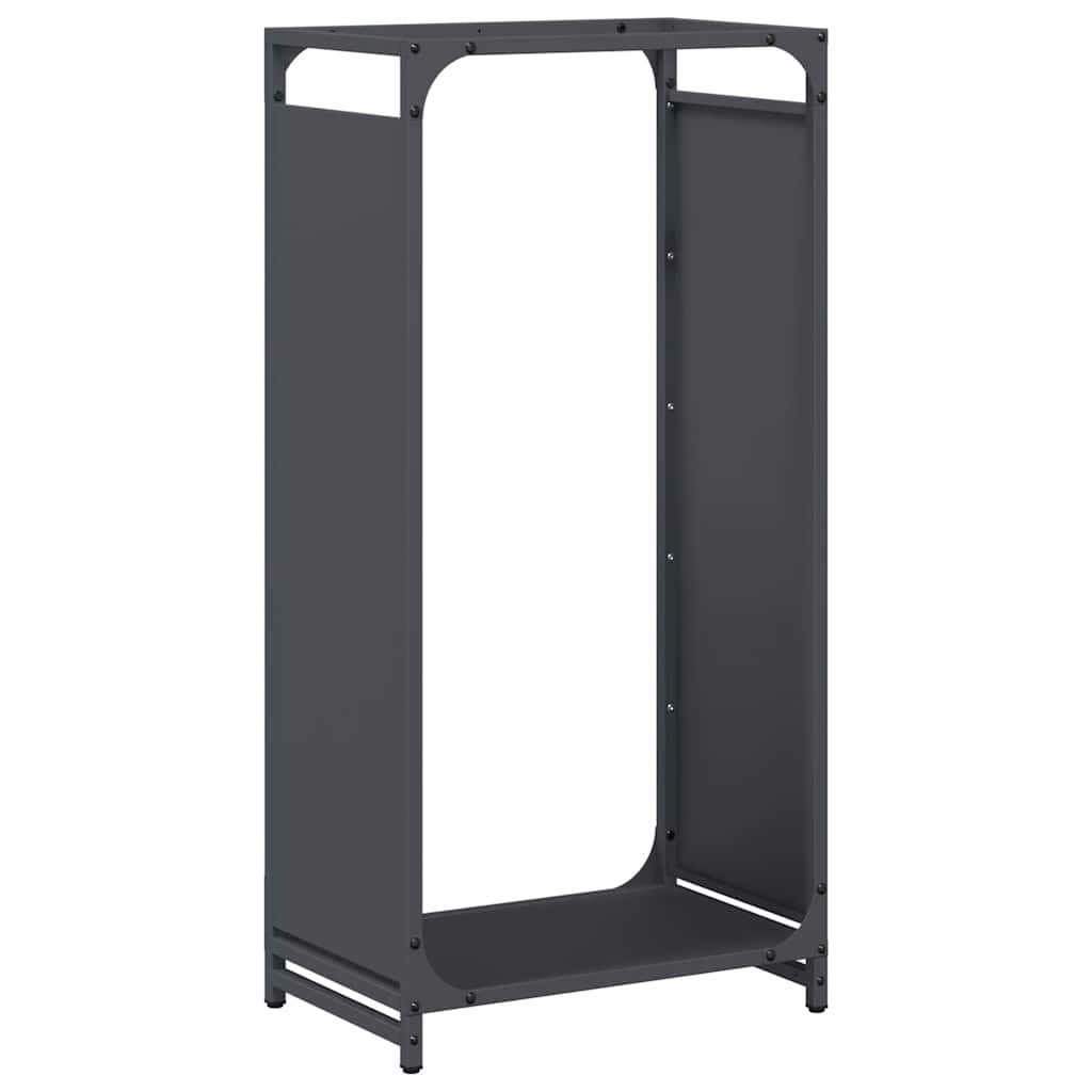 vidaXL Firewood Rack Anthracite 44x28x90 cm Cold-rolled steel