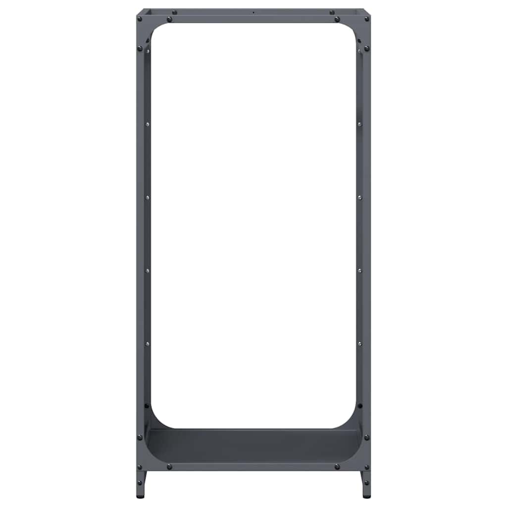 vidaXL Firewood Rack Anthracite 44x28x90 cm Cold-rolled steel
