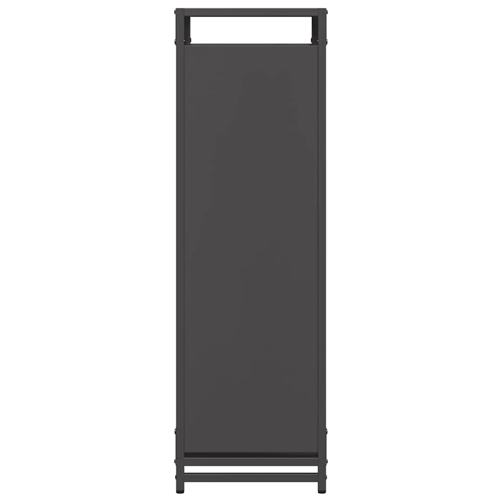 vidaXL Firewood Rack Black 60x28x90 cm Cold-rolled steel