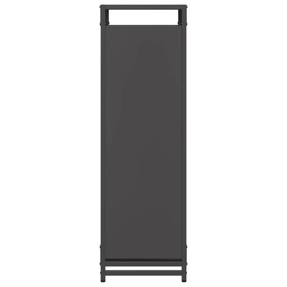 vidaXL Firewood Rack Black 60x28x90 cm Cold-rolled steel