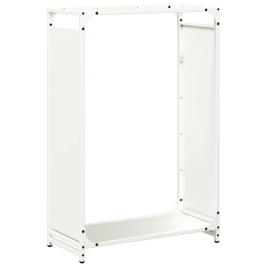 vidaXL Firewood Rack White 60x28x90 cm Cold-rolled steel